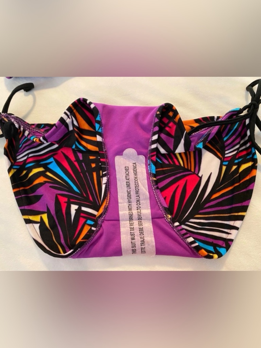 Xhilaration Shimmer Purple Swim 2-piece Bikini Size M NWT - Picture 6 of 6